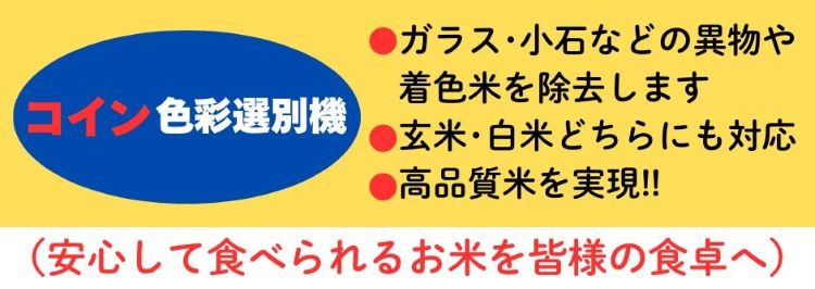 コイン式玄米用色彩選別機